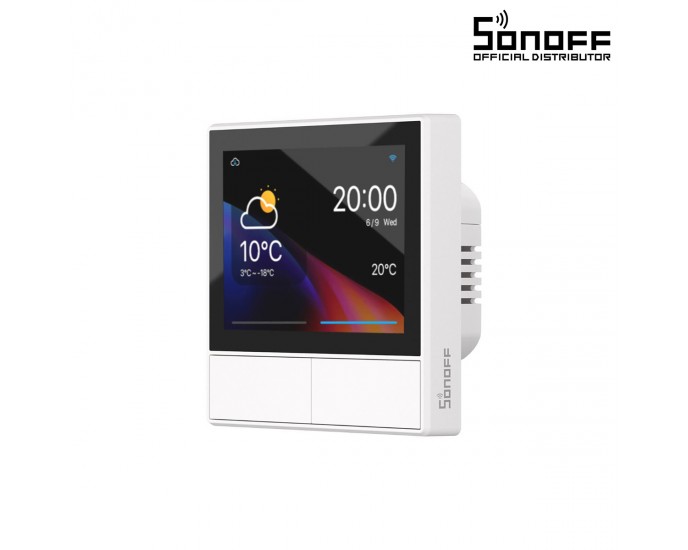 GloboStar® 80096 SONOFF NSPanel-EUW - Wi-Fi Smart Scene Wall Switch (86/EU Type) - Integrated HMI Touch Panel -  Smart Controller & Gateway for All Smart Devises 