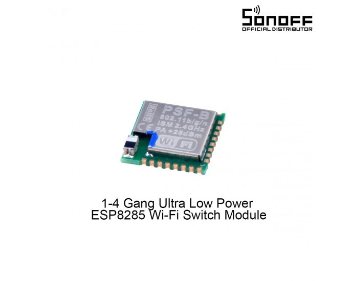 GloboStar® 80110 SONOFF PSF-B-1C ESP8285 Wi-Fi 2.4GHz Switch Module 1 Way 