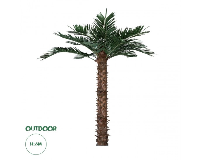 GloboStar® Artificial Garden COCONUT PALM TREE 20436 Τεχνητό Διακοσμητικό Φοινικόδεντρο Κοκοφοίνικας Υ600cm 