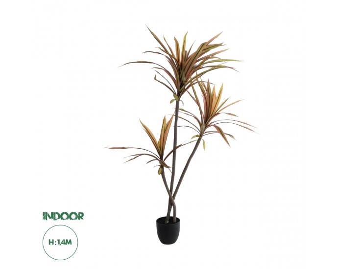 GloboStar® Artificial Garden DRAGON BLOOD TREE 20969 Τεχνητό Διακοσμητικό Φυτό Δράκαινα Φ100 x Υ140cm 