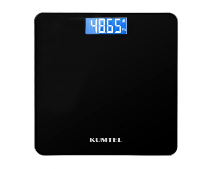 Ηλεκτρονική ζυγαριά μπάνιου KUMTEL HDB-02 χρώμα μαύρο 180kg 