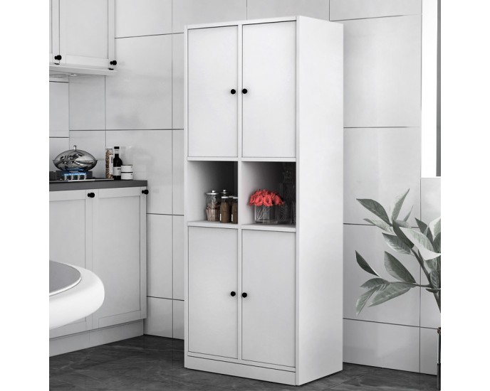 Ντουλάπα κουζίνας - μπάνιου Felix Flat Megapap χρώμα λευκό 65,4x40x166,8εκ. 