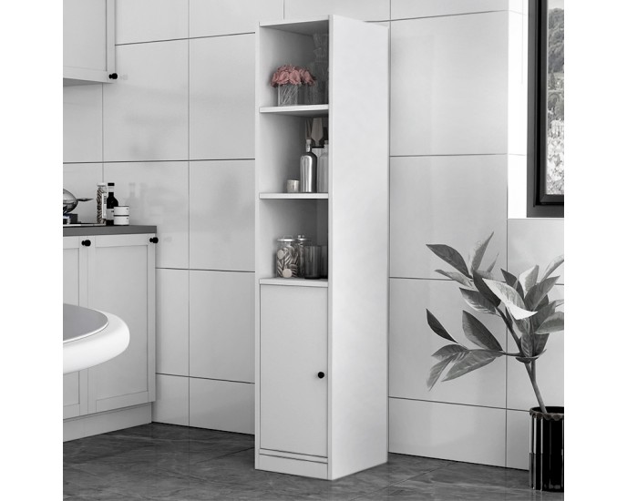 Ντουλάπι κουζίνας - μπάνιου Felix Flat Megapap χρώμα λευκό 33,6x40x166,8εκ. 