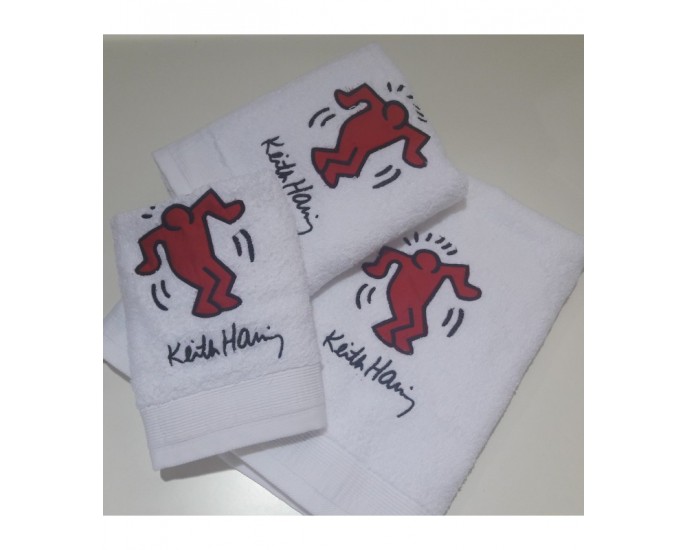 Keith Haring des.12 Πετσέτες σετ 3 τμχ ΣΕΤ ΠΕΤΣΕΤΕΣ