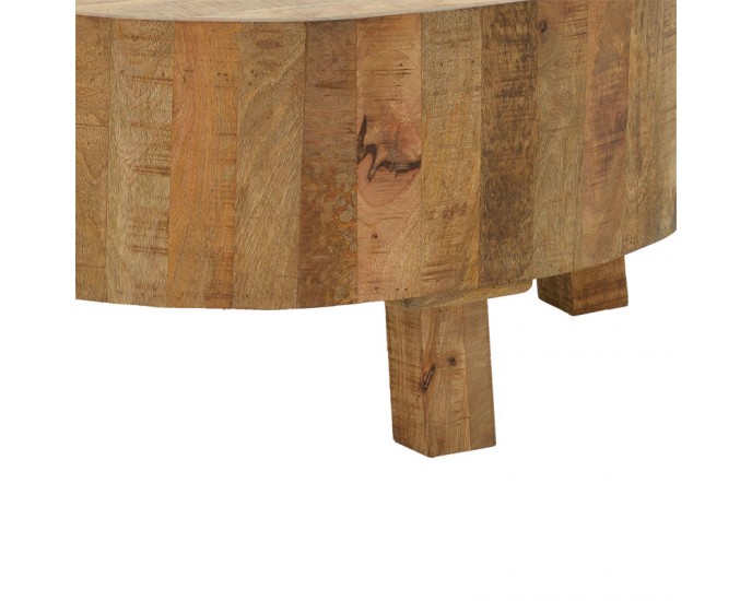 Τραπέζι σαλονιού με αποθηκευτικό χώρο Darian pakoworld μασίφ ξύλο mango καρυδί Φ90x45εκ ΤΡΑΠΕΖΑΚΙΑ ΣΑΛΟΝΙΟΥ