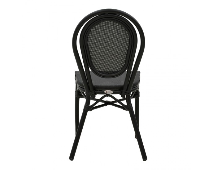 Καρέκλα κήπου Nacia  pakoworld μαύρο αλουμίνιο-μαύρο textilene 45x59x85εκ ΚΑΡΕΚΛΕΣ ΕΞΩΤΕΡΙΚΟΥ ΧΩΡΟΥ