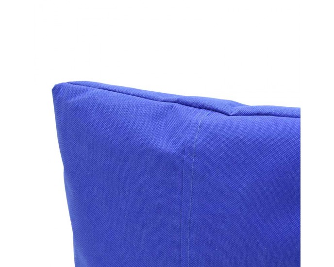 Πουφ πολυθρόνα Norm pakoworld υφασμάτινο αδιάβροχο μπλε