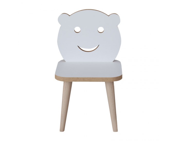 Παιδική καρέκλα Jerry pakoworld λευκό-φυσικό 30x30x52εκ 