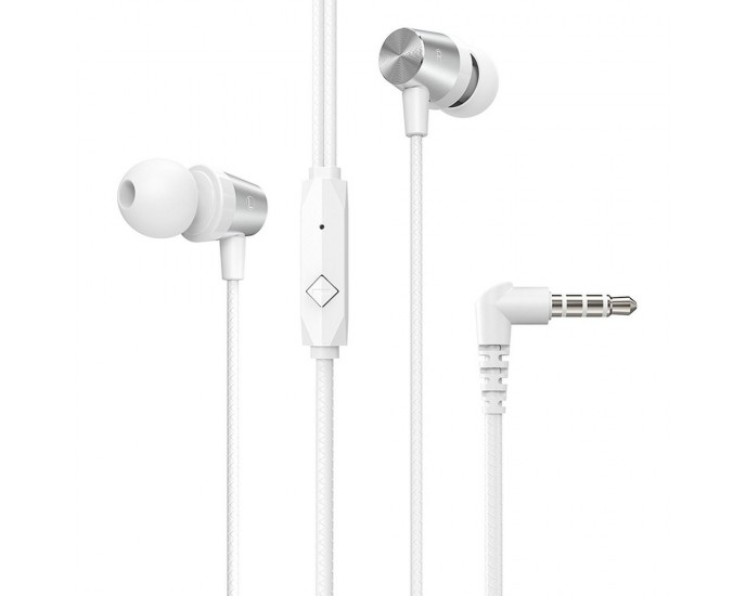 HOCO earphones M79 Cresta με μικρόφωνο λευκό