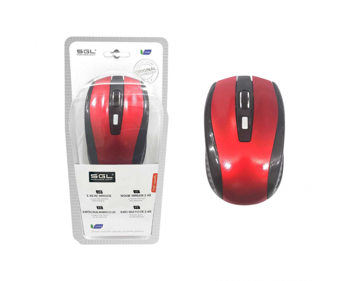 Ασύρματο ποντίκι Η/Υ - K017 - 099125 - Red 