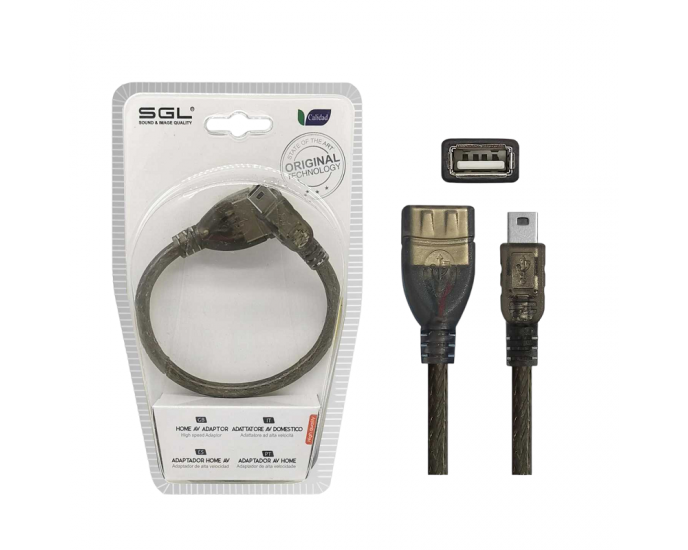 Αντάπτορας καλώδιο - USB-A female/Micro USB - 17S-01 - 20cm - 098111