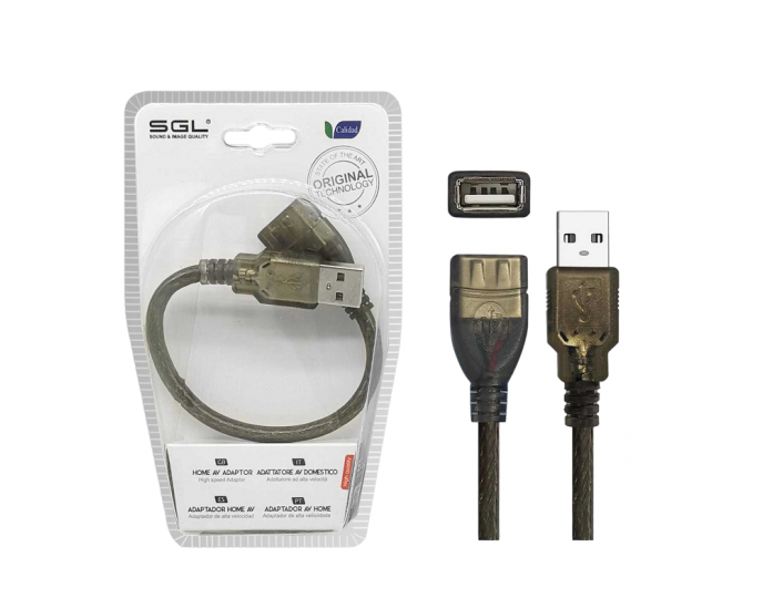 Αντάπτορας καλώδιο - USB-A male/female - 4S-01 - 20cm - 098081