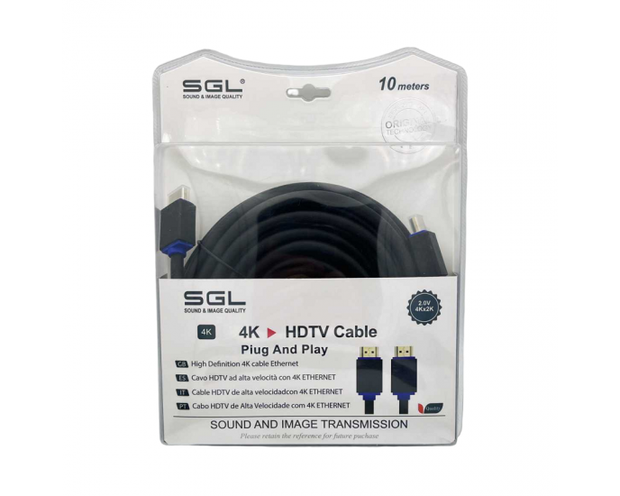 Καλώδιο HDMI - 1592 - Male/Male - 10m - 094731