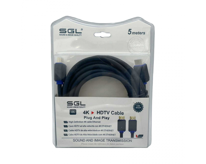 Καλώδιο HDMI - 1592 - Male/Male - 5m - 094724