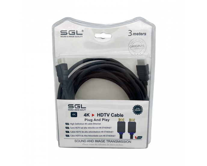 Καλώδιο HDMI - 1592 - Male/Male - 3m - 094717
