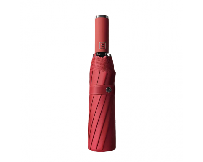 Αυτόματη ομπρέλα σπαστή με φακό LED - 60# 10K - Tradesor - 585670 - Red