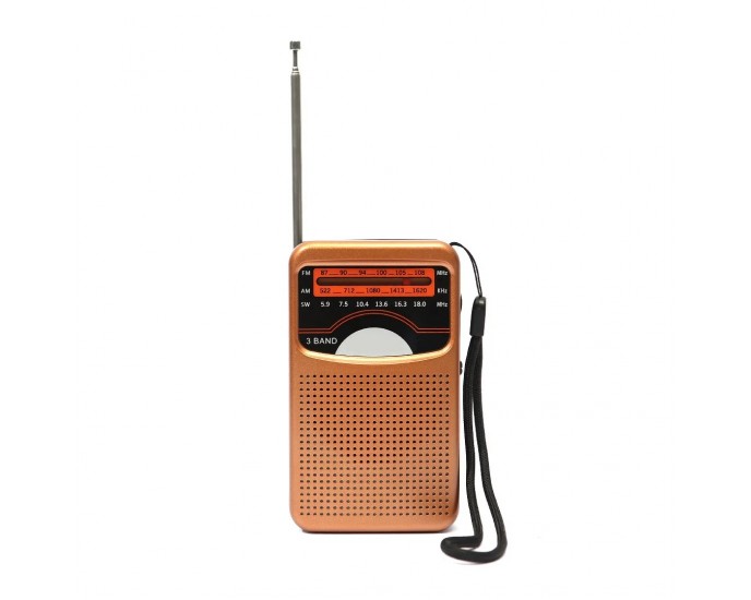 Επαναφορτιζόμενο ραδιόφωνο - Mini - M9321 - 093219 - Gold