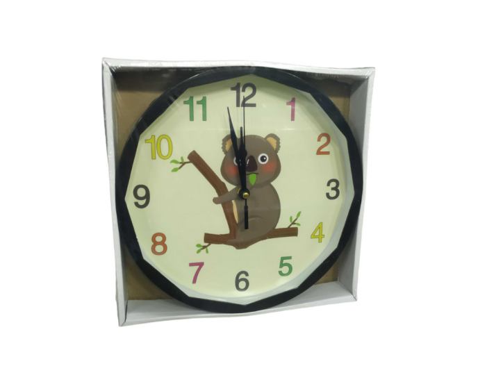 Παιδικό ρολόι τοίχου - XH-B2602 - 26cm - 126027 - Black ΤΟΙΧΟΥ