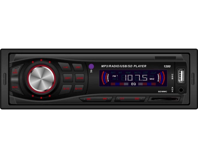 Ηχοσύστημα αυτοκινήτου 1DIN - Bluetooth - 1280 LCD - 004383 