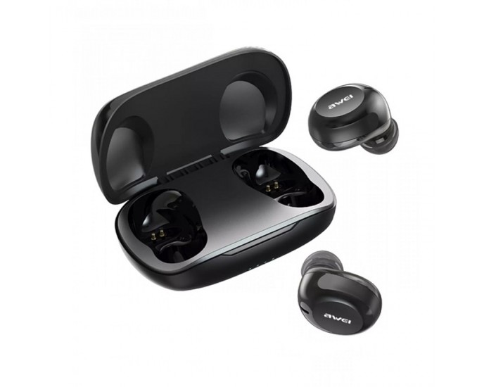 Ασύρματα ακουστικά Bluetooth με θήκη φόρτισης - T20 - AWEI - 055529 