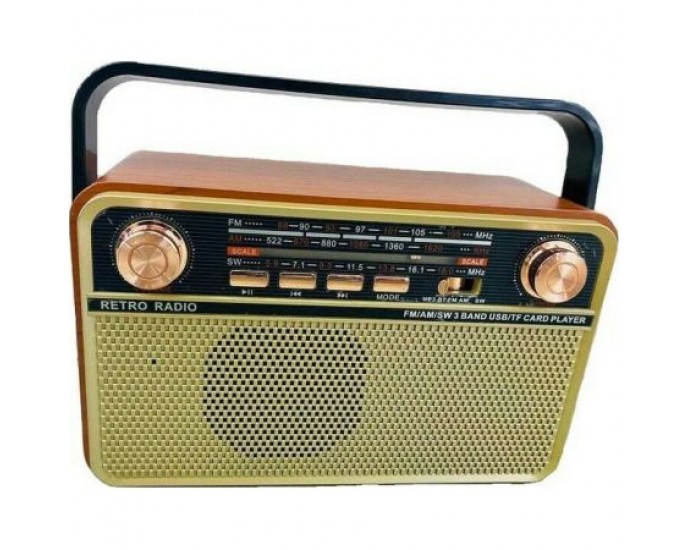 Επαναφορτιζόμενο ραδιόφωνο Retro - MD505-BT - 865054