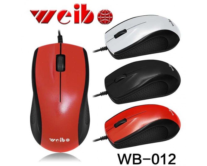 Ενσύρματο ποντίκι - WB-012 - Weibo - 650124 - Red 