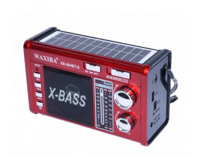 Επαναφορτιζόμενο ραδιόφωνο με ηλιακό πάνελ - XB864 BT-S - 108648