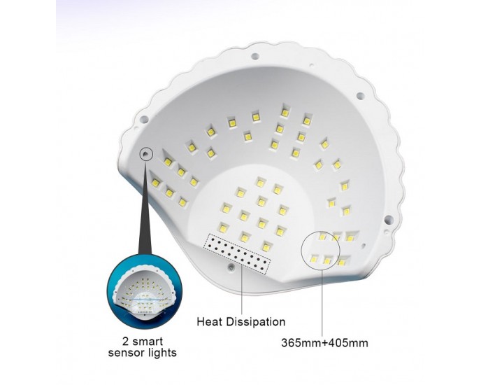 Φουρνάκι νυχιών UV/LED - SUNL5 - 150W - 581849 - White 