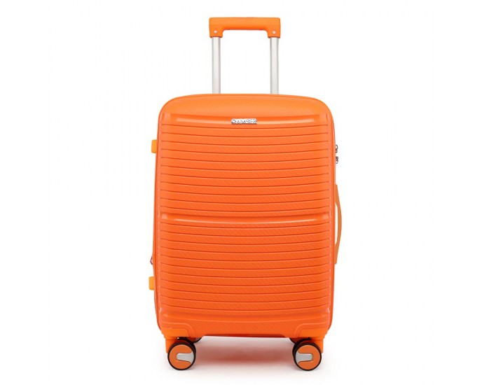 Βαλίτσα Μεγάλη Με Προέκταση AMBER Πορτοκαλί AM1006 