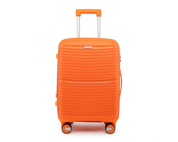 Βαλίτσα Μεσαία Με Προέκταση AMBER Πορτοκαλί AM1006 