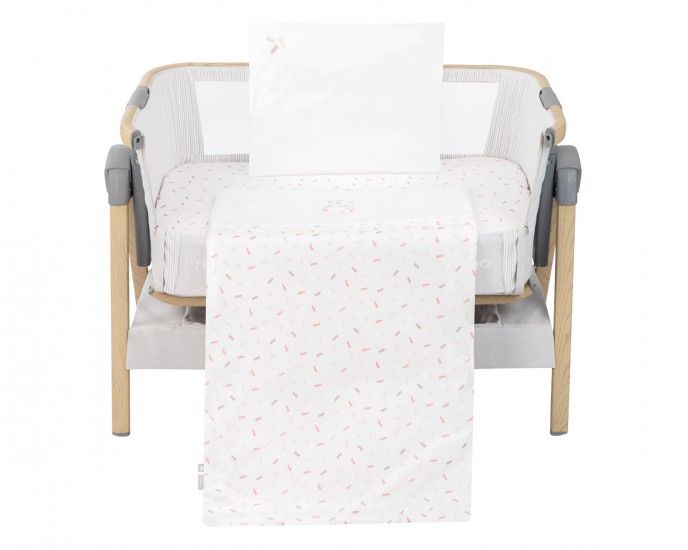 Mini cot bedding set 3pcs Hippo Dreams
