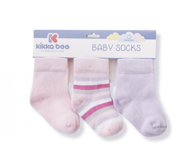 Baby socks Stripes Purple 1-2y