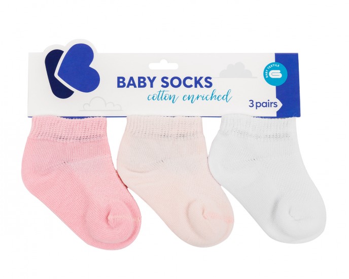 Baby summer socks Pink 2-3y
