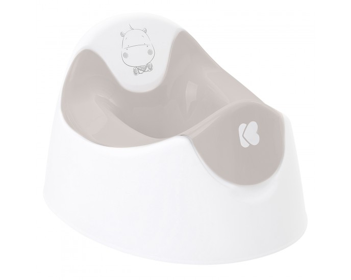 Potty with removable lid Hippo Beige