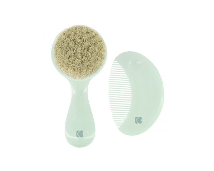 Comb and brush with natural bristles Savanna Mint 