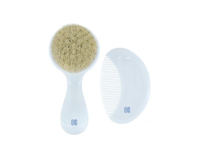 Comb and brush with natural bristles Savanna Blue 