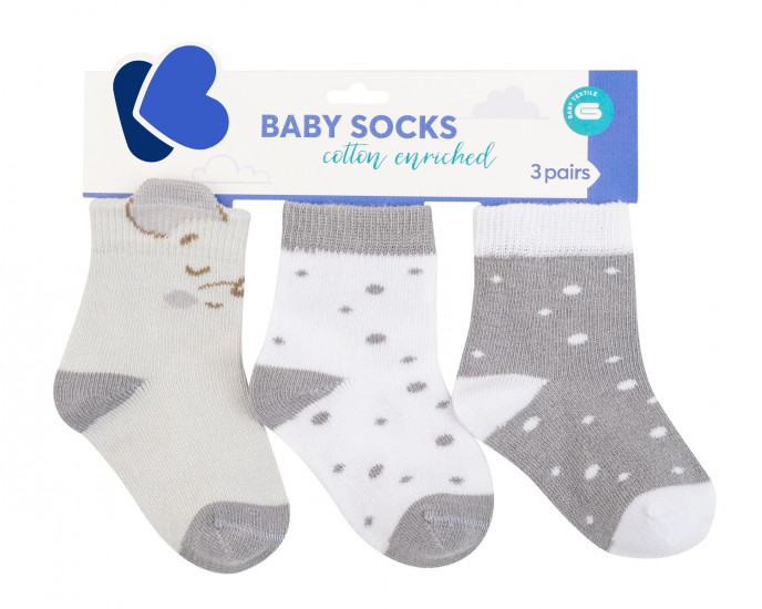 Baby socks with 3D ears Joyful Mice 1-2y