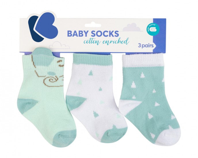Baby socks with 3D ears Elephant Time 2-3y