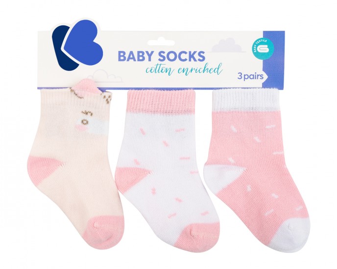 Baby socks with 3D ears Hippo Dreams 1-2y