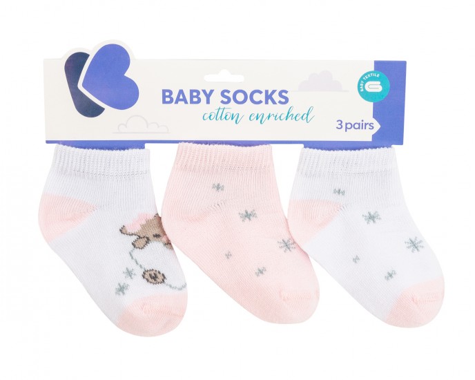 Baby summer socks Dream Big Pink 2-3y