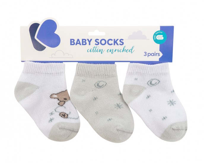 Baby summer socks Dream Big Beige 6-12m