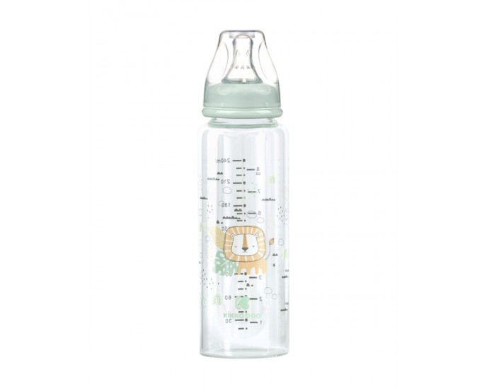 Glass feeding bottle 240ml Savanna Mint