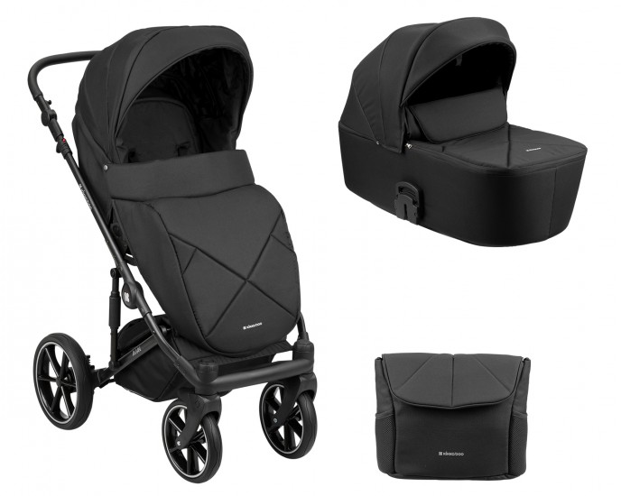 Stroller 2in1 with hard carrycot Amani Black