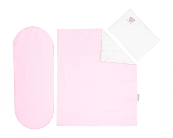 Bedding set for carry cot 6pcs Dream Big Pink