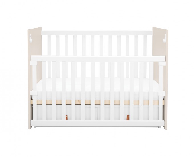Chipboard baby cot with drawers Hollee Beige