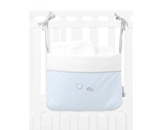 Diaper basket with ties Dream Big Blue