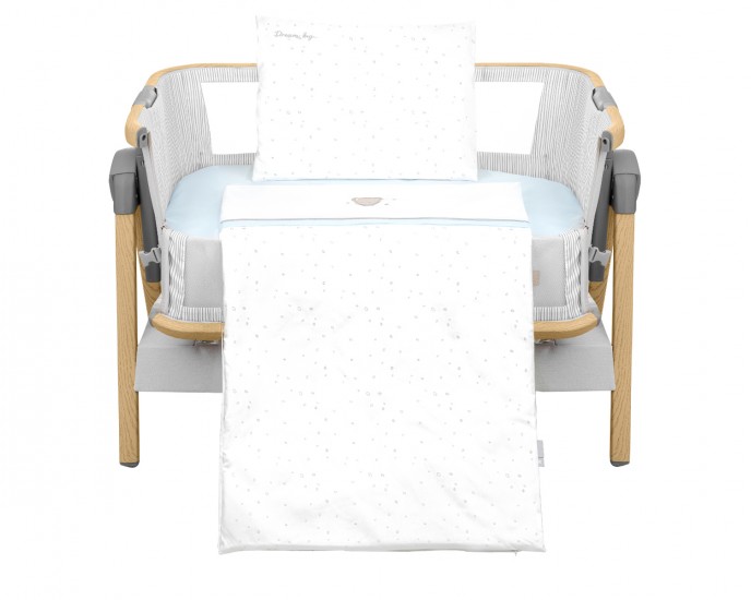 Mini cot bedding set 3pcs Dream Big Blue