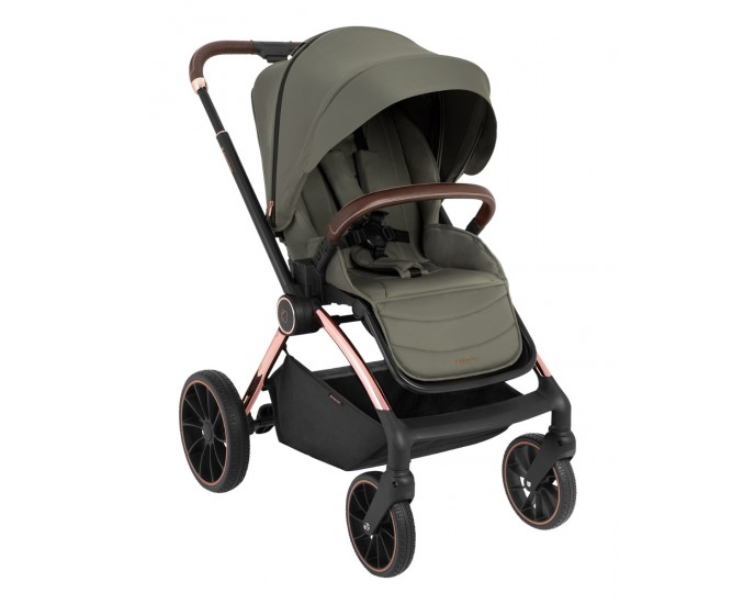 Stroller 2in1 with carrycot Kara Army Green
