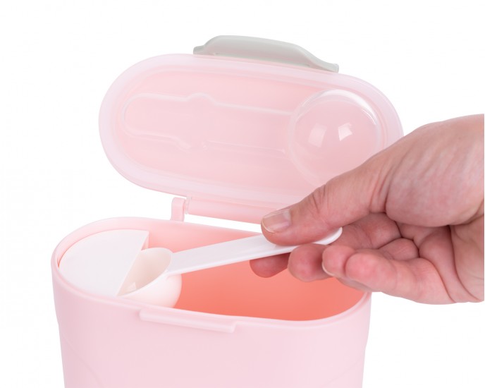Milk powder dispenser with scoop 130g Pink