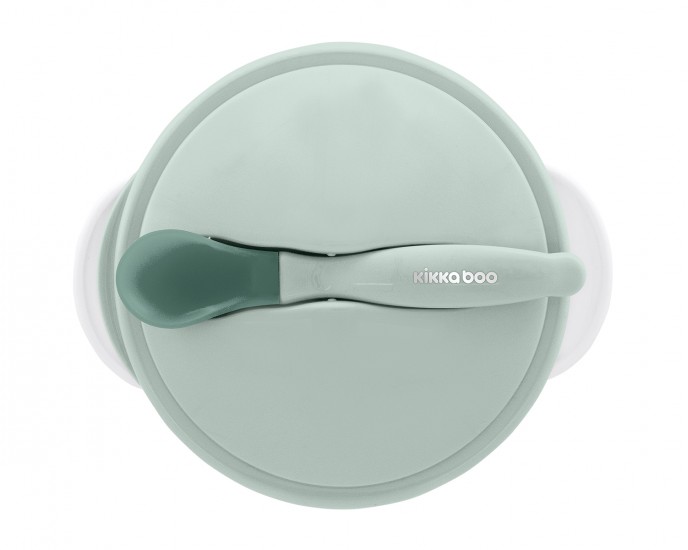 Bowl with heat sensing spoon Mint